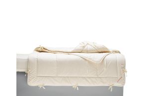 Cotonea 4-Jahreszeiten-Bettdecke Dilana aus Bio-Baumwolle & Schurwolle